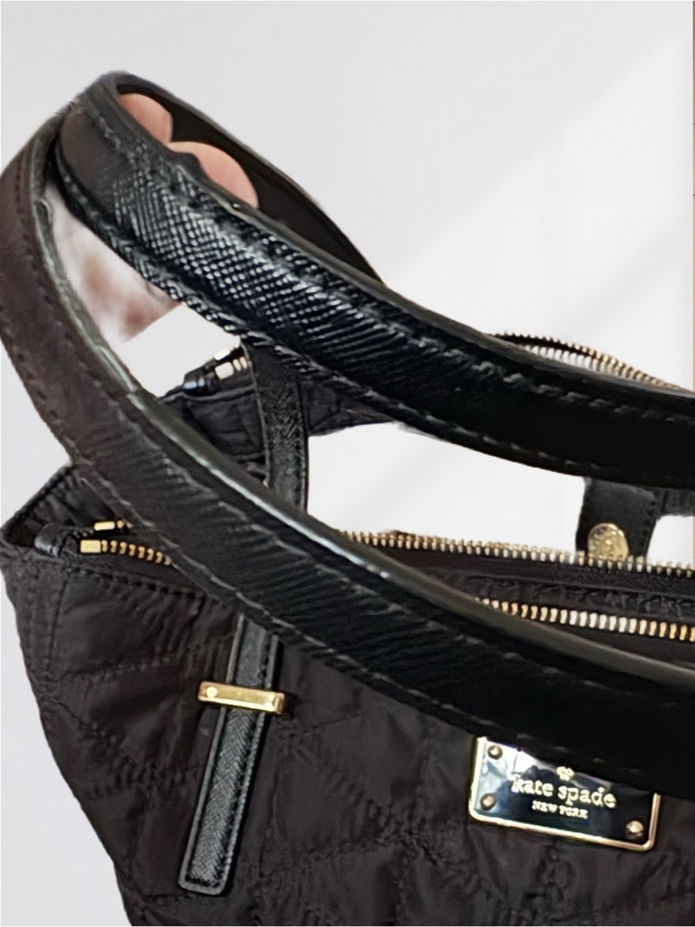 kate spade Black Quilted Tote - Picture 5 of 8